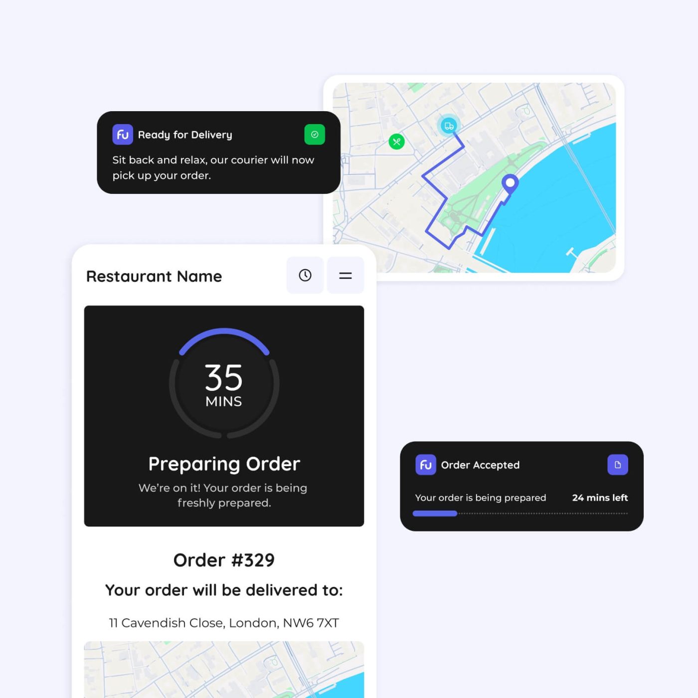 Online Food Ordering System Restaurant Realtime OrderTracking